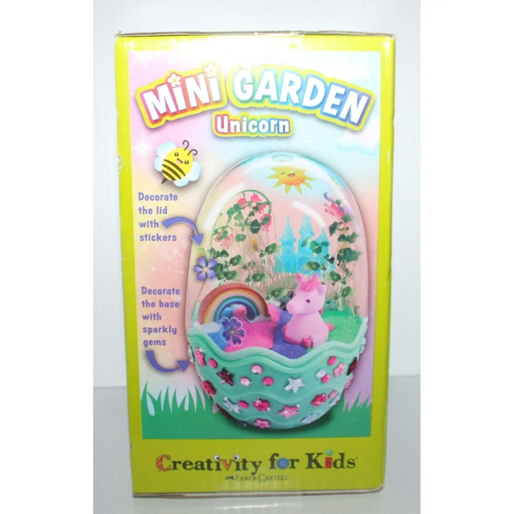 New Creativity for Kids Mini Garden Unicorn Gardening Crafts Ages 6+ Plant Grow